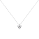 10K White Gold 1/4ctw Diamond 3 Stone Heart Shaped Pendant w\chain
18"(J-K Color, I1-I2 Clarity)