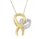 10K Yellow Gold Over Sterling Silver 1/10ctw Diamond Heart Pendant
w\chain(H-I, I1-I2)
