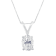 IGI Certified 10K White Gold 3/8ctw Diamond Oval Pendant w\chain(I-J
Color, I1 Clarity)