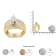 14K Yellow and White Gold 1 3/4ctw Mixed Shape Diamond Ring (H-I Color,
SI1-SI2 Clarity)