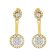 14K Yellow Gold Over Sterling Silver 5/8ctw Diamond Removable Stud and
Dangle Earrings