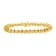 10K Yellow Gold Over Sterling Silver 1.0ctw Prong-Set Diamond Link Bracelet