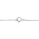 0.10ctw Round Miracle-Set Diamond Oval Solitaire 10K White Gold Pendant
with Chain