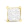 10K Yellow Gold Princess-cut Diamond Earrings 0.25ctw