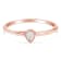 14K Rose Gold Over Sterling Silver 1/20ctw Diamond Miracle Set Ring (J-K
Color, I1-I2 Clarity)