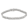 10K White Gold 2.0ctw Diamond Fan-Shaped Link Tennis Bracelet