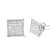 10K White Gold 3/4 Cttw Princess Diamond Composite Stud Earrings (I-J
Color, I1-I2 Clarity)