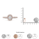 18K Rose Gold 1/2 Cttw Composite Marquise Composite Diamond Oval Halo
Engagement Ring