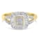 10K Yellow Gold Round and Baguette Cut Diamond Ballerina Ring (1/2 cttw,
I-J Color, SI2-I1 Clarity)