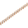 14K Rose Gold Over Sterling Silver 2.0ctw Diamond S Link Tennis Bracelet