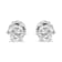 2.00ctw Round 14K White Gold Prong-Set Diamond Crown Stud Earring