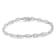 Sterling Silver .50ctw Diamond Link Bracelet