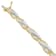 14K Yellow Gold 3.0ctw Round and Baguette Cut Winding Love Diamond Bracelet