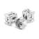 Sterling Silver 1.0ctw Round Brilliant-Cut Diamond Miracle-Set Solitaire
Stud Earrings