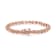 14K Rose Gold Over Sterling Silver 1/10 Cttw Diamond Open Circle Tennis Bracelet