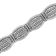 Sterling Silver 3.0ctw Prong Set Diamond Art Deco Style Tennis Bracelet
(I-J Color, I2-I3 Clarity)
