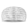 1.00ctw Baguette Diamond 6-Row Sterling Silver Ring
