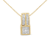 14K Yellow Gold 1 1/4ctw Mixed Cut Geometric Inspired Diamond Pendant
w\chain(H-I, VS1-VS2)