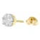 14K Yellow Gold 3/4ctw Round Cut Diamond Stud Earrings