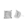 10K White Gold 1 1/4 Cttw Princess Diamond Composite Double Square and
Halo Stud Earrings