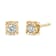 0.20ctw Round Near Colorless Diamond 10K Yellow Gold Over Sterling
Silver Stud Earrings