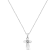 .925 Sterling Silver Prong-Set Diamond Accent Floral Cross 18"
Pendant Necklace