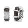 18K White Gold Over Sterling Silver Clear Graphite Grey Enamel 5/8ctw
Diamond Huggies