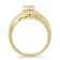 10K Yellow Gold Diamond Cluster Ring (1/2ctw, I-J Color, I2-I3 Clarity)