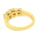 14K Yellow Gold Over Sterling Silver 1/2ctw Diamond Three Stone Ring
(J-K Color, I1-I2 Clarity)