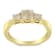 10K Yellow Gold Three Stone Diamond Band Ring (1.00 cttw, J-K Color,
I2-I3 Clarity)