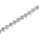 Rhodium Over Sterling Silver 1.0 Ctw Diamond Heart Tennis Bracelet