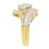 14K Yellow Gold 1.0ctw Mixed-Cut Diamond Round Floral Cluster Ring(H-I
Color, SI2-I1 Clarity)