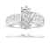 14K White Gold 1 1/2ctw Composite Diamond Marquise Diamond Ring Set(H-I
Color, SI1-SI2) Size 7