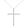 Sterling Silver 4.0ctw Diamond 2-1/4" Cross Pendant with Box
Chain(I-J Color, I1-I2 Clarity) - 18"