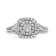 0.33ctw Miracle-Set Round Diamond Sterling Silver Ring