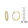 10K Two-Toned Gold Diamond Hoop Earring 1/2ctw