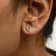 10K Yellow Gold 1/10 Cttw Diamond Triple Leaf Stud Earring (H-I Color,
I1-I2 Clarity)