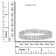 1.00ctw White Diamond Multi-Row Heart Sterling Silver Tennis Bracelet