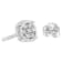 .925 Sterling Silver 1/3 cttw Round-cut Diamond Floral Stud Earring (I-J
Clarity, I3 Color)