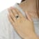Black Rhodium Over Sterling Silver 1/2ctw Diamond Ring (Fancy Blue &
H-I Color, I2-I3 Clarity)