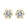 2.00ctw Round Diamond Crown 14K Yellow Gold Stud Earrings