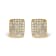 14K Yellow Gold .50ctw Diamond Square Composite Cluster Stud  Earrings
(I-J Color, I1-I2 Clarity)