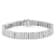14K White Gold 7.0ctw Princess Cut Diamond 7" Alternating
Rectangular Link Tennis Bracelet