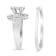 14K White Gold 1 1/2ctw Composite Diamond Marquise Diamond Ring Set(H-I
Color, SI1-SI2) Size 7