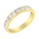18K Yellow Gold IGI Certified 1.0ctw Diamond Half-Eternity Band(E-F
Color, I1-I2 Clarity)