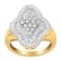 10KT Yellow Gold 1.0ctw Diamond Cluster Ring (I-J, I1-I2)