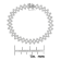 Sterling Silver 1.0ctw Miracle-Set Round Diamond "Zig Zag"
Link Bracelet