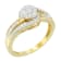 10K Yellow Gold Diamond Cluster Ring (1/2ctw, I-J Color, I2-I3 Clarity)