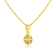 14K Yellow Gold Over Sterling 3/4ctw Diamond Solitaire Pendant
w\chain(K-L Color, I2-I3 Clarity)