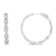 10K White Gold Diamond Hoop Earrings 1 1/2ctw